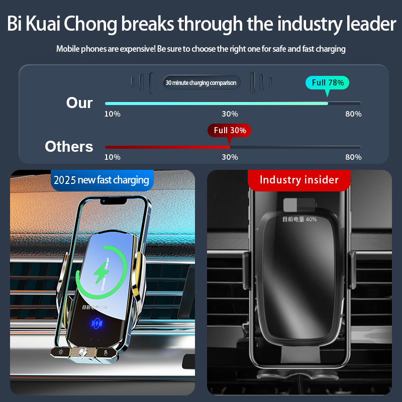 Автомобильное беспроводное зар – обзор и цена Wireless Car Charger Mount Fast Charging