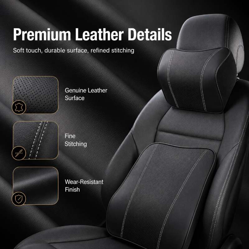 Подушка для шеи из пены с эффе – обзор и цена Memory Foam Car Neck Pillow Lumbar Support