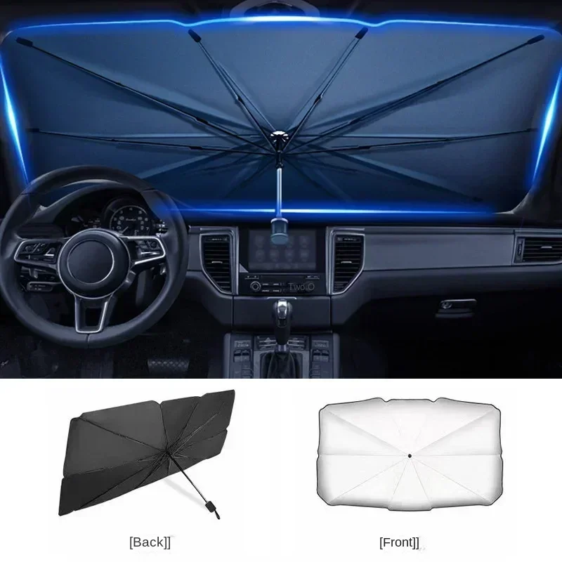 Складной зонт-солнцезащита для – обзор и цена Car Sunshade Windshield Umbrella Foldable